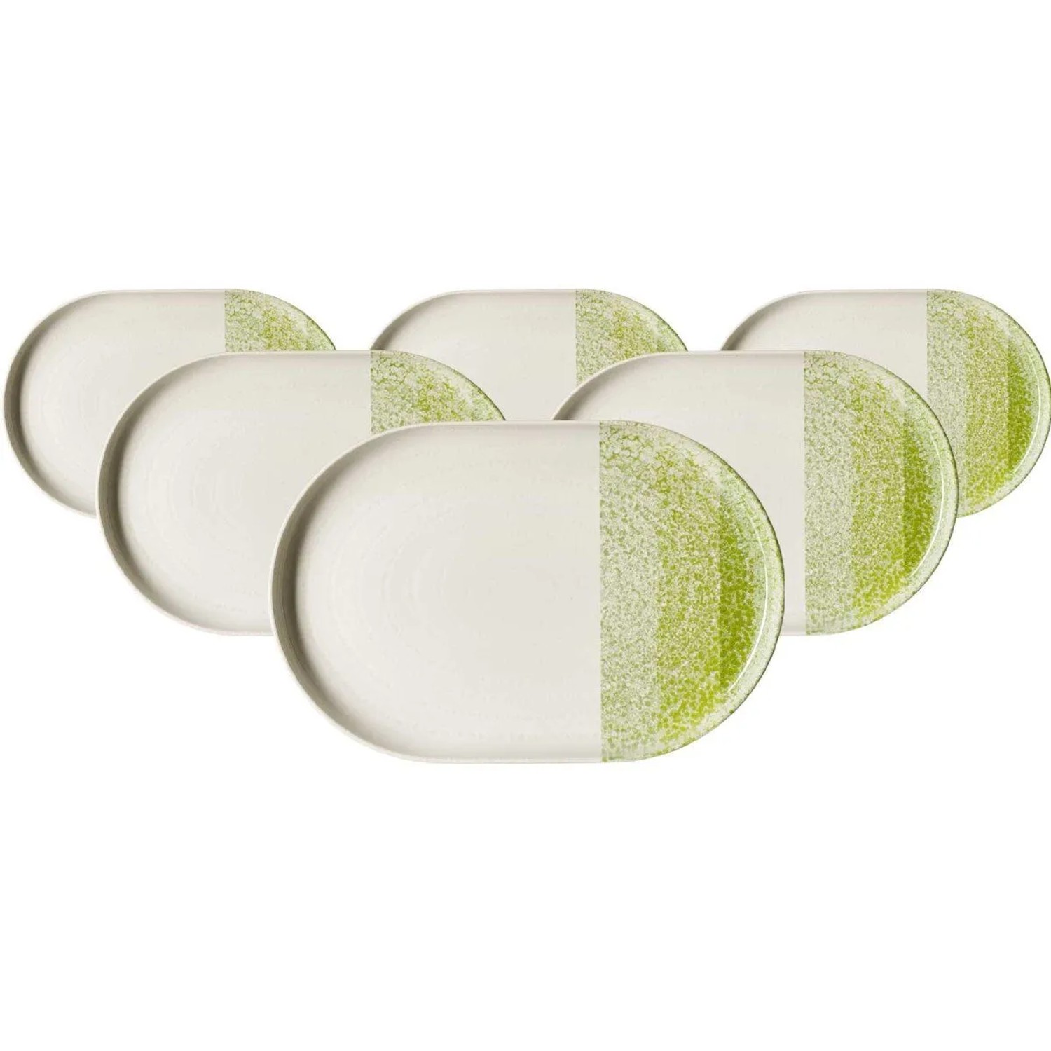 Ritzenhoff & Breker Trio Servierplatte 30 x 20 cm 6er Set Grün
