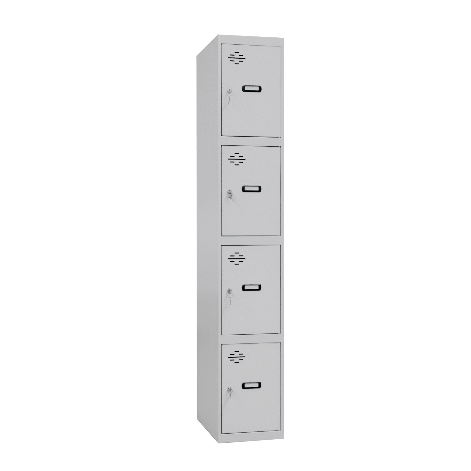 PROREGAL Spind AMEGO HxBxT 180 x 30 x 50 cm 4 Abteile Grundmodul Grau-Grau günstig online kaufen