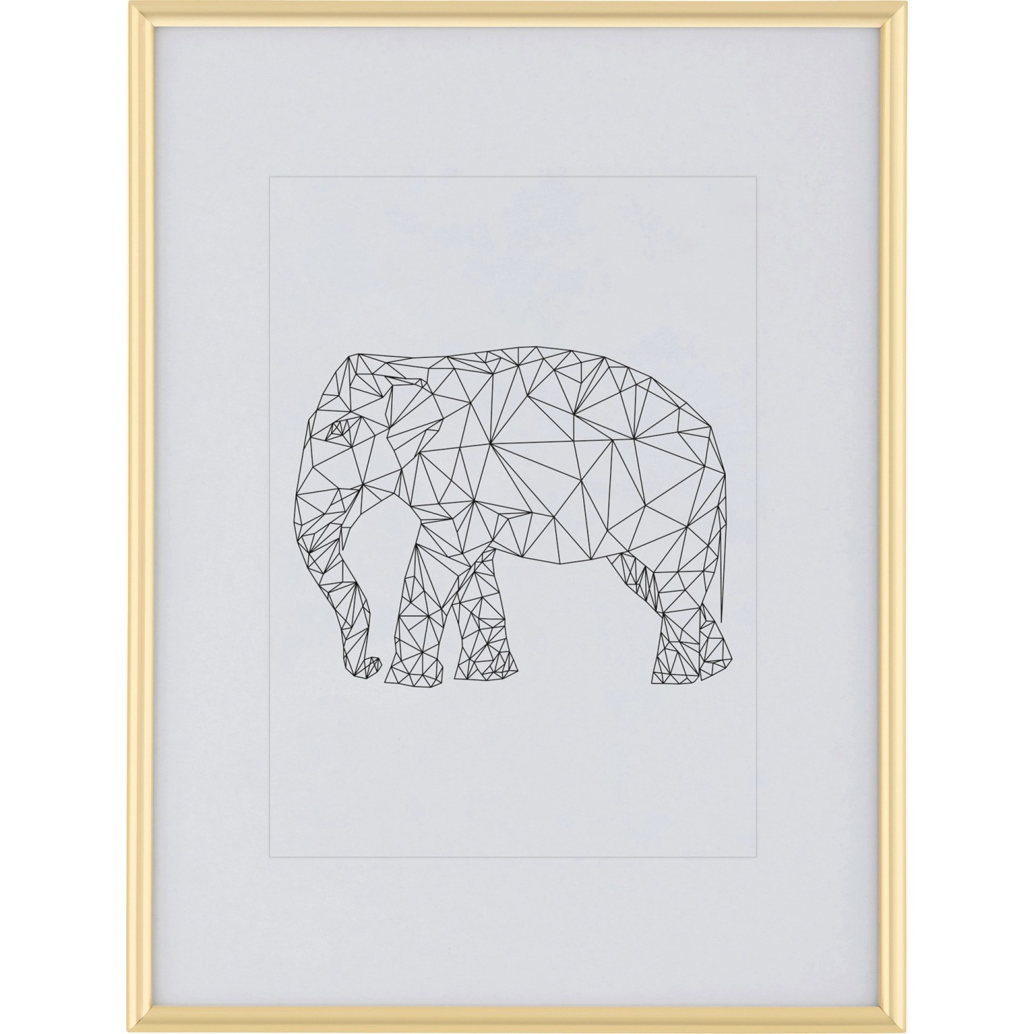 Kunststoffrahmen 30 cm x 40 cm Gold