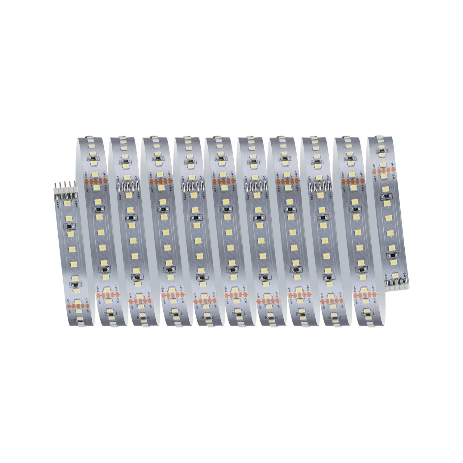 Paulmann MaxLED 1000 LED-Streifen Basisset, 3 m, neutralweiß, mit sichtbaren LEDs und Stecksystem.