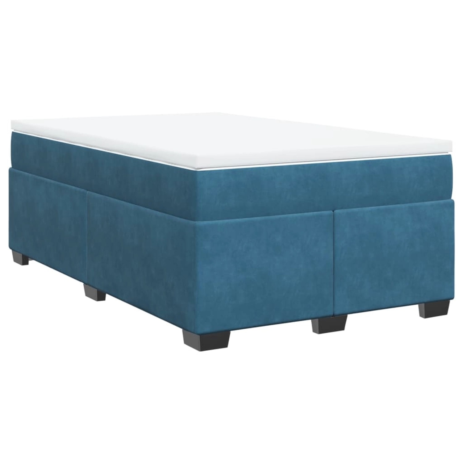 vidaXL Boxspringbett mit Matratze Dunkelblau 120x200 cm Samt2102412 günstig online kaufen