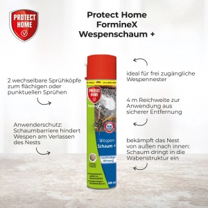 Protect Home Wespenschaum + FormineX 600 ml