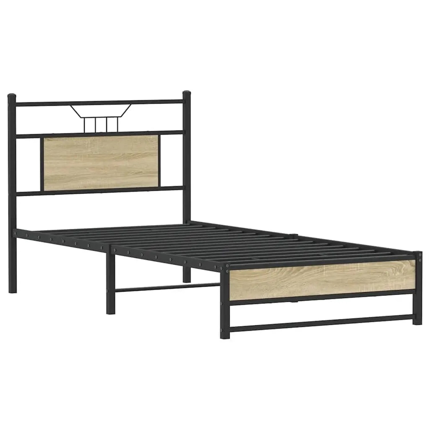 vidaXL Bettgestell Ohne Matratze Sonoma-Eiche 80x200 cm Holzwerkstoff 41069 günstig online kaufen