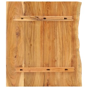 vidaXL Badezimmer-Waschtischplatte Massivholz Akazie 58x52x2,5 cm 286317