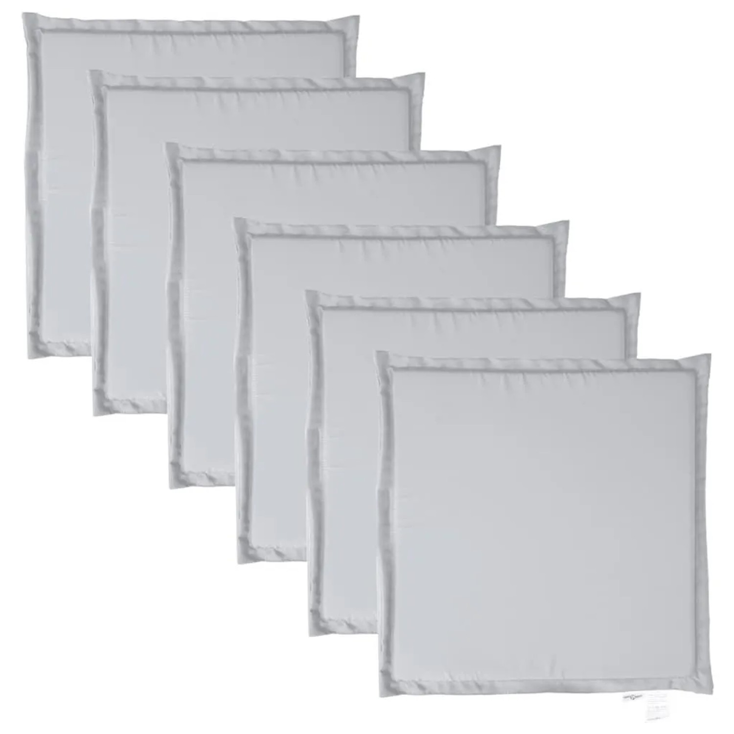 vidaXL Garten-Sitzkissen 6 Stk Hellgrau 45x45x2 cm Quadratisch 847731 günstig online kaufen
