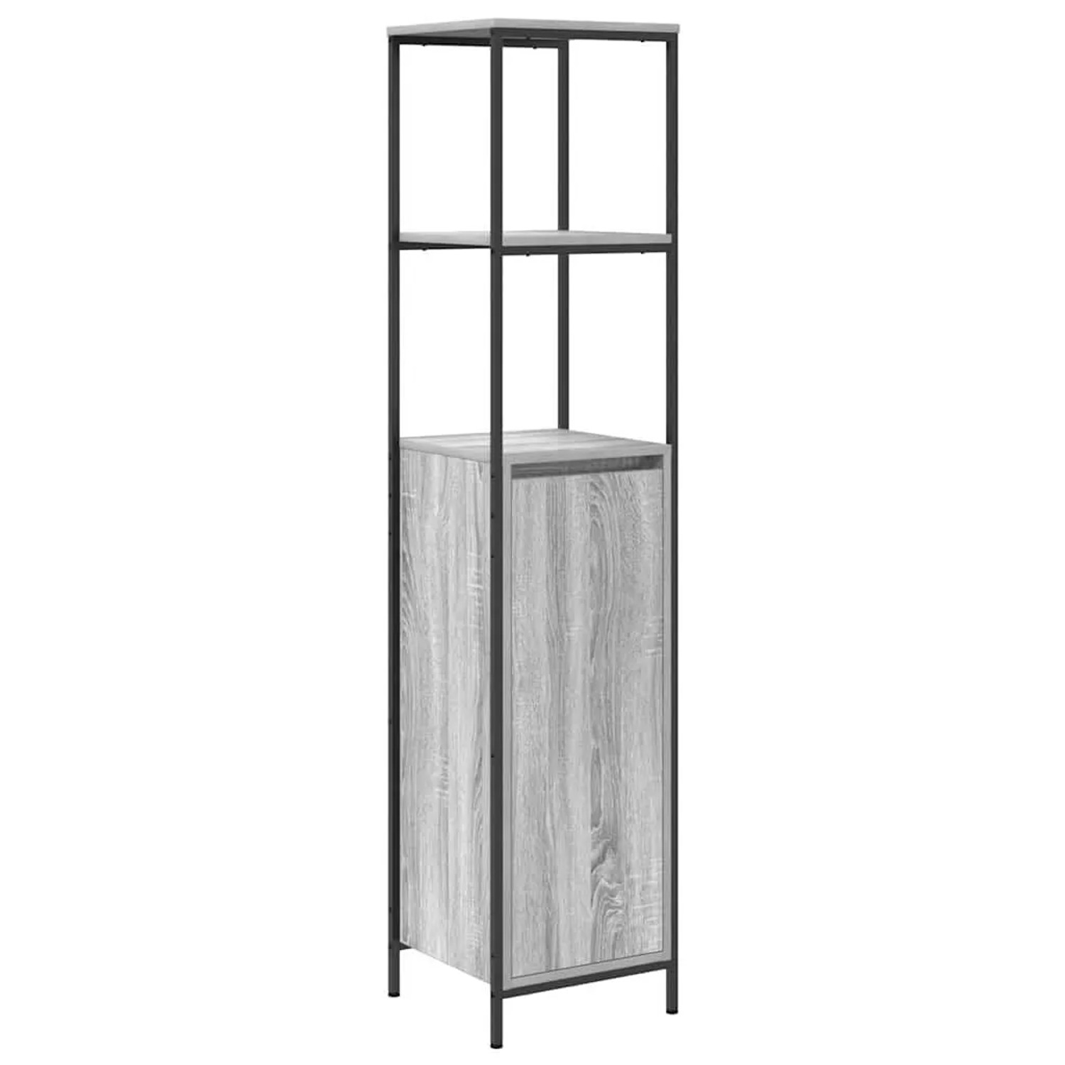 Thumbnail - vidaXL Badschrank mit Regalen Grau Sonoma 36x35x165 cm 861910