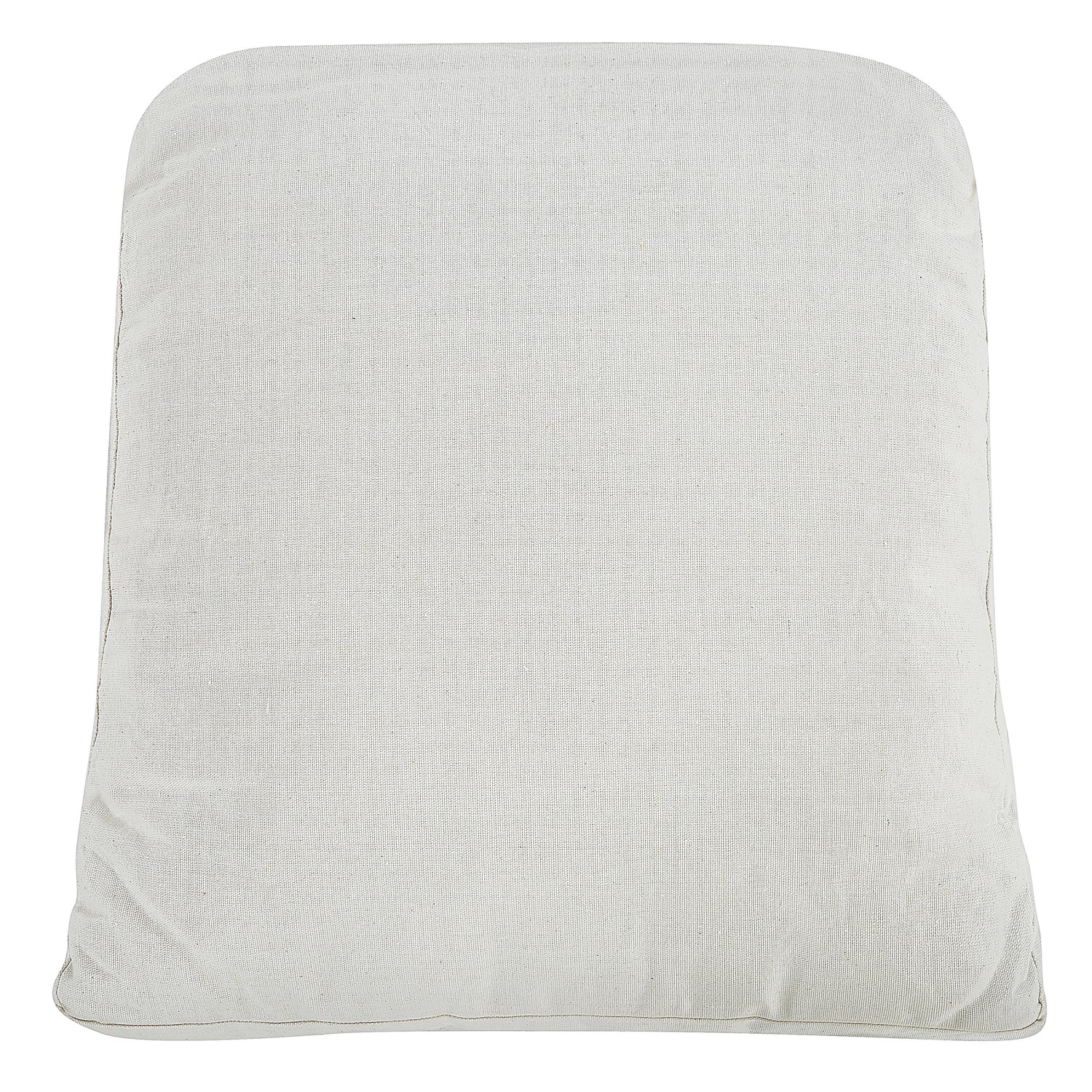 Detailaufnahme: Kissen für Beliani Sessel, naturfarben beige-weiß.