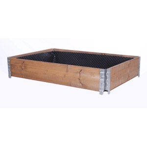 PROREGAL Hochbeetkisten GuardBox 20x120x80cm inkl. Luftfolie Braun
