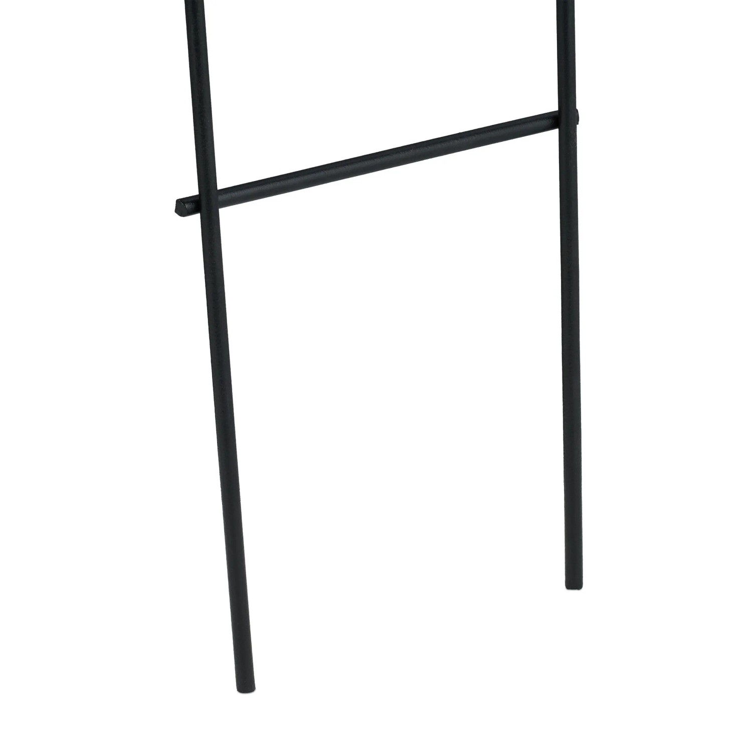 Schwarze Metall Pflanzenstütze mit zwei Erdspießen und Querstrebe. Rankhilfe für Kletterpflanzen, 6er Set.