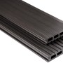 Kovalex WPC Terrassendiele, glatt, graubraun, 200cm. WPC Diele für Terrassen.