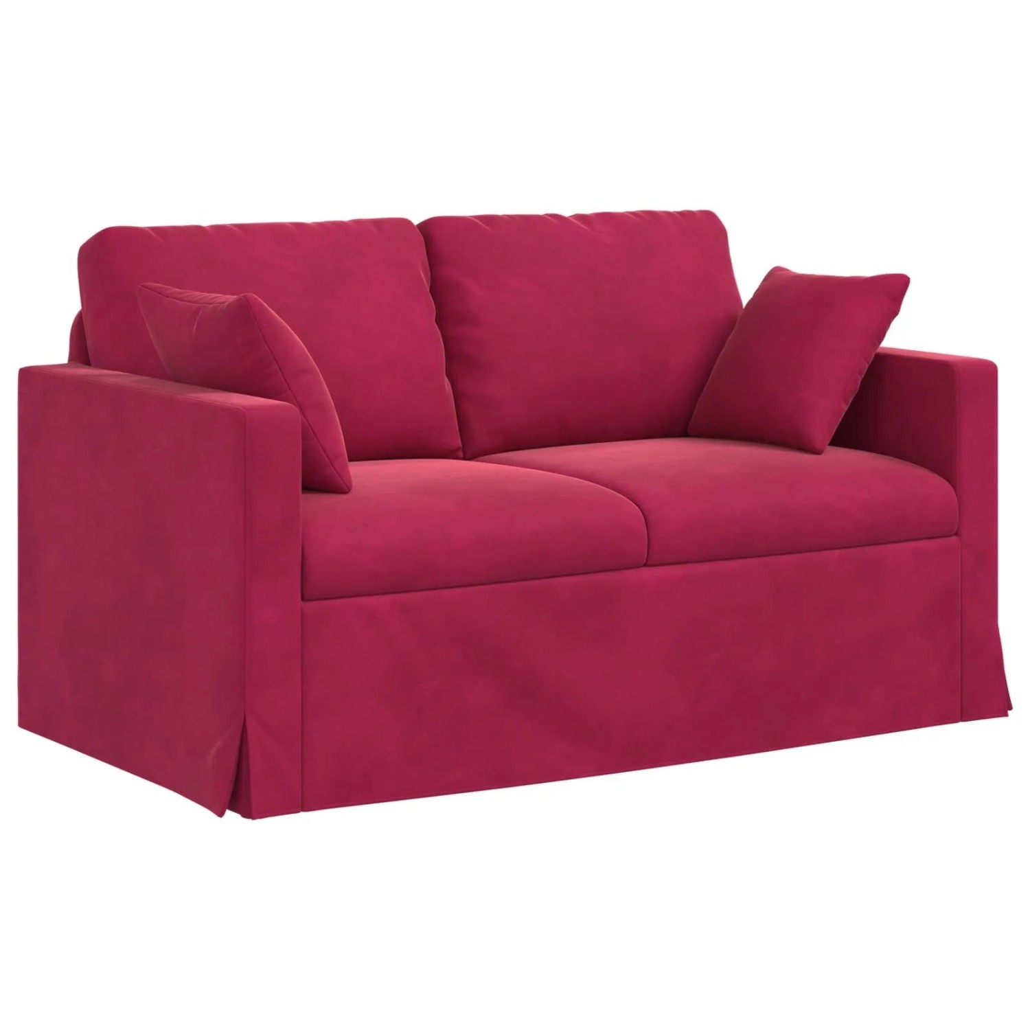 vidaXL Sofa Weinrot 138 x 78 x 80 cm Samt 42024418