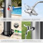 Tectake Solardusche Tinto 20L mit Duschkopf und Fußdusche, Details.