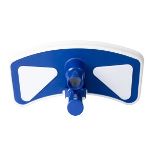 Blau-weißer Evolution Standard Poolsauger für 32/38mm Schlauch zur manuellen Poolreinigung.