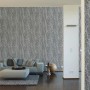 Wohnraum mit grauer Vliestapete Elegance Äste von A.S. Creation, FSC®-zertifiziert.