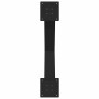 Schwarze vidaXL Esstischbeine in X-Form, 2er-Set, aus Stahl, 80x72-73 cm.