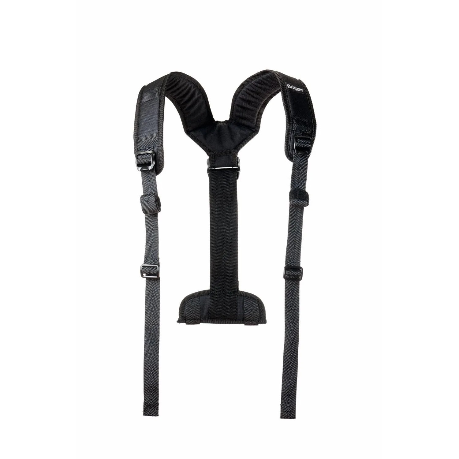 Dräger X-plore 8000 Schultertragesystem, schwarz, Textil, gepolstert. Ergonomisches Zubehör für Atemschutz.