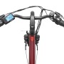 Detailaufnahme: Lenker des Telefunken City E-Bike mit Display und Bremshebeln.