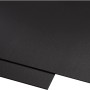 Schwarze Guttagliss Hobbycolor Kunststoffplatte, 50x25cm, ideal für Bastelarbeiten.