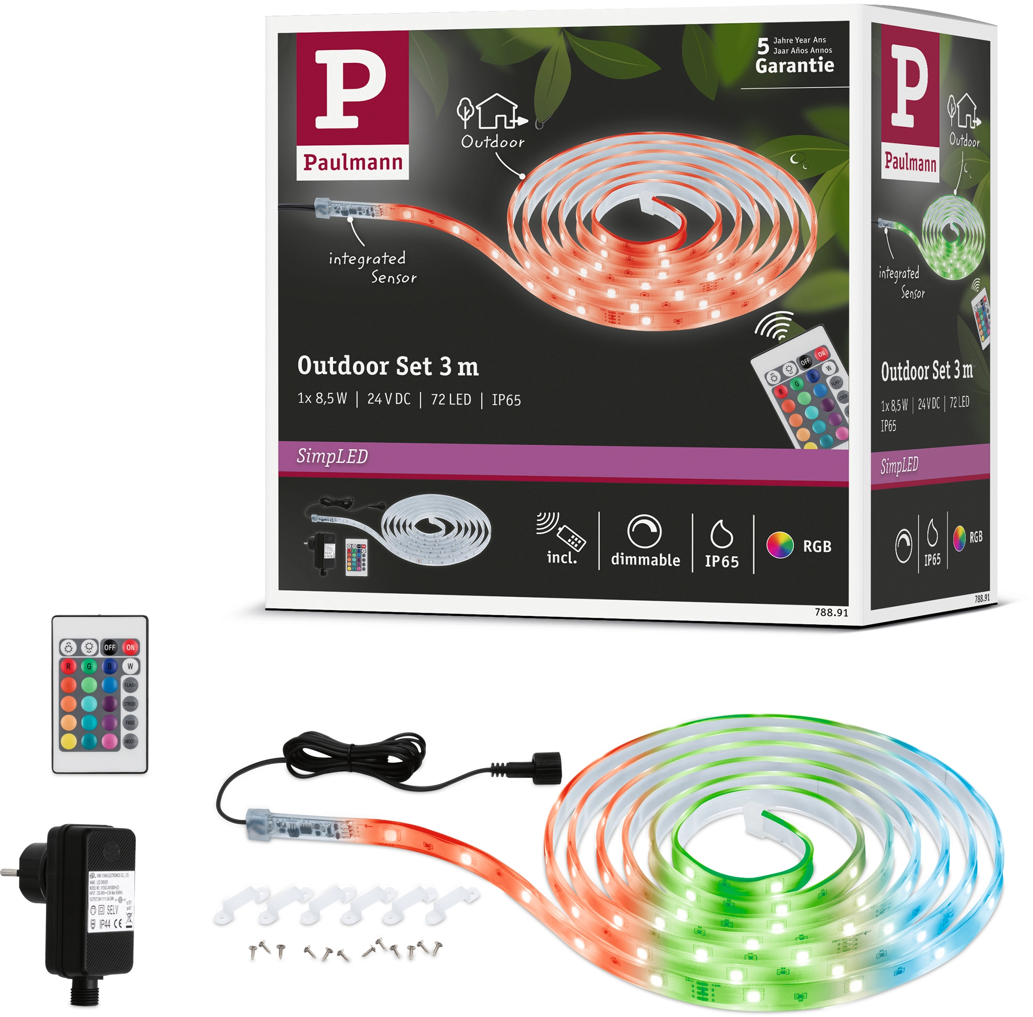 Paulmann SimpLED LED Strip Outdoor RGB Komplett-Set 3 m Transparent kaufen  bei OBI