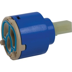 Keramikkartusche Ø 40 mm für Küchenarmatur KI-1260, blau/beige, Ersatzteil für Einhebelmischer.