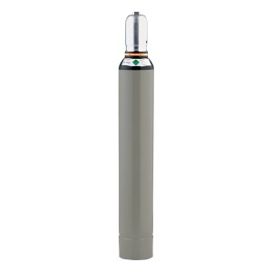 Graue Stickstoff 3.0 T10 Gasflasche für Leergut zur vielseitigen Nutzung.
