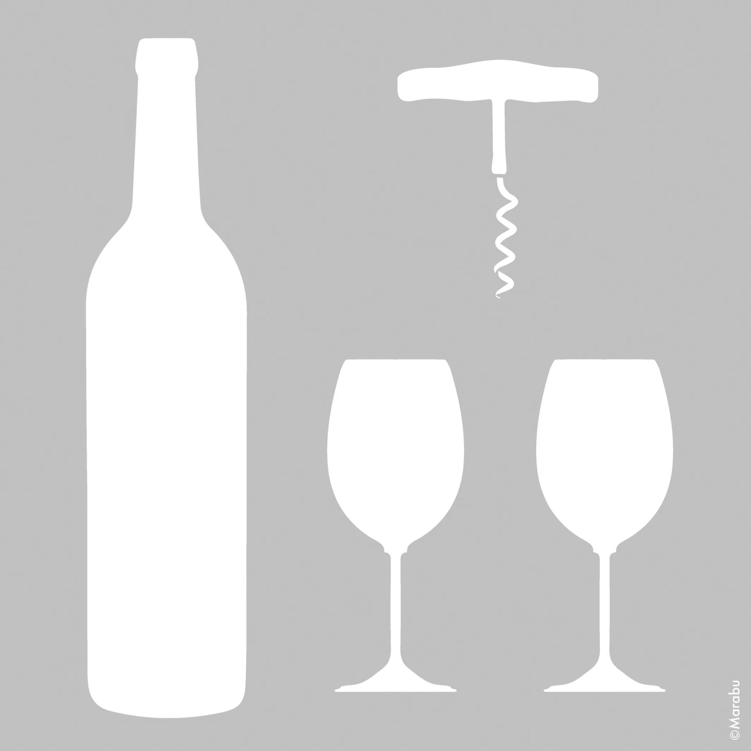Marabu Schablone 33 x 33 cm Wine