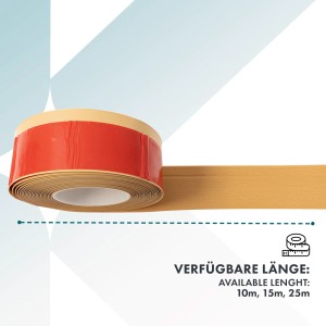 KARAT Sockelleiste Oslo Buche-Hell, selbstklebend, 25m Rolle. Wandleiste für Bodenabschluss.