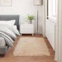 vidaXL Kunstschaffell Teppich Tafalla Beige 80 x 150 cm Polyester 42021478_4
