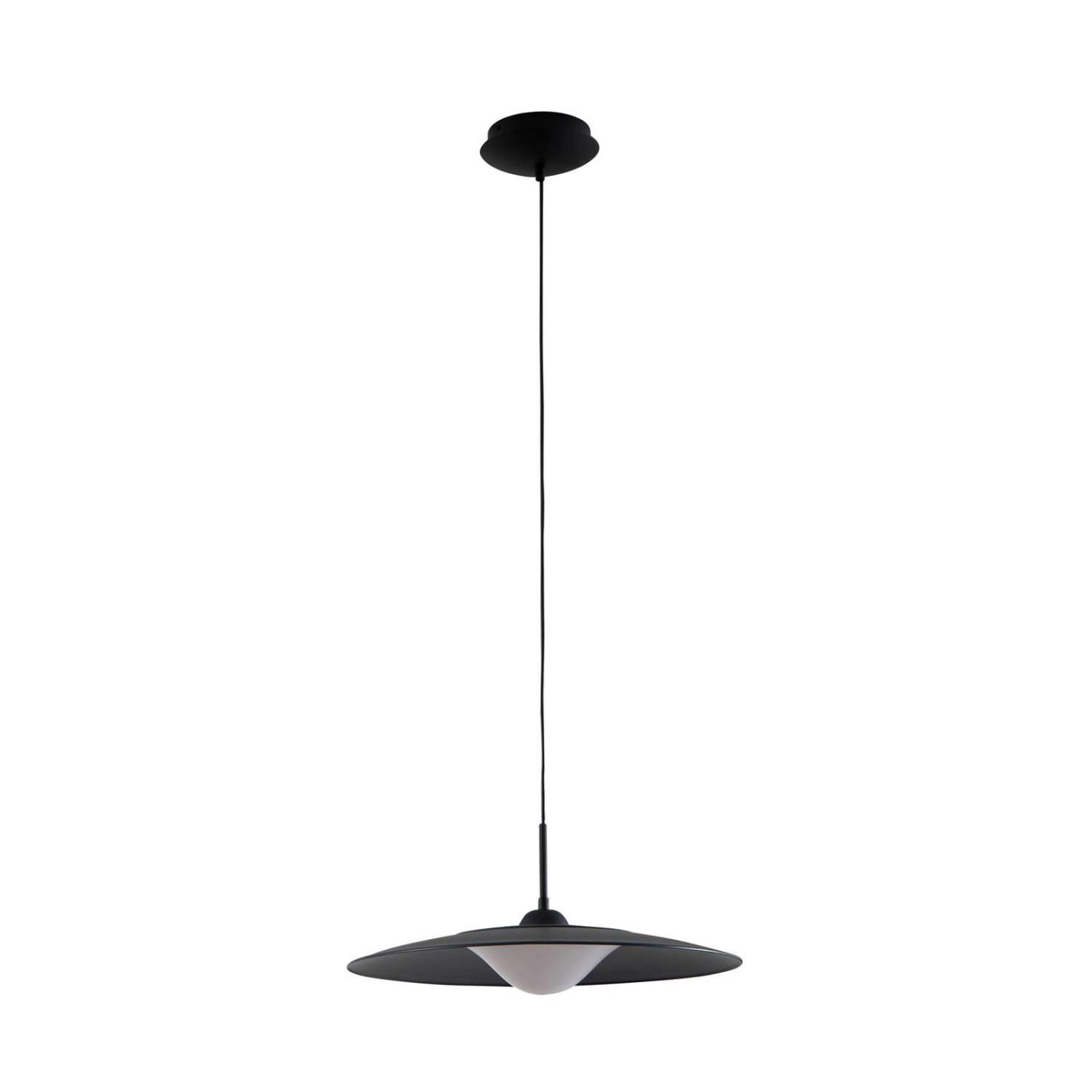 Lucande LED Foco 10020426 Modern in Schwarz aus Metall 1-flammig Wohnzimmer günstig online kaufen
