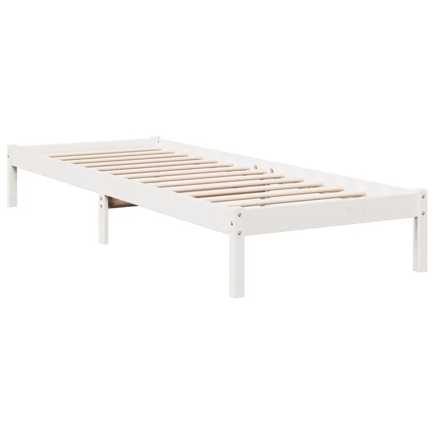 vidaXL Massivholzbett Extra Lang ohne Matratze Weiß 80x220 Kiefernholz 8524 günstig online kaufen