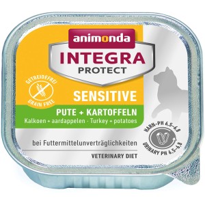 Integra Protect Sensitive Katzenfutter Pute & Kartoffel, getreidefrei, für futtersensible Katzen.