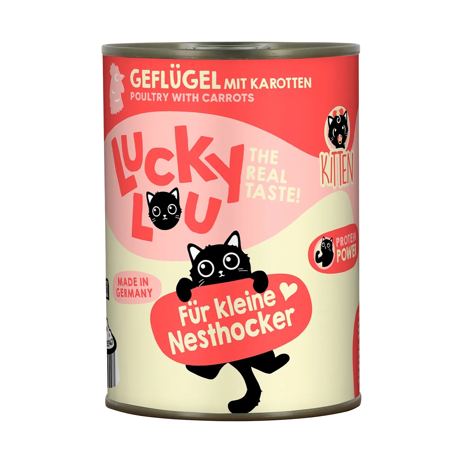 Lucky Lou Katzen-Nassfutter Lifestage Kitten Geflügel 400 g