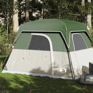 vidaXL Campingzelt 4 Personen Grün Wasserdicht 94542