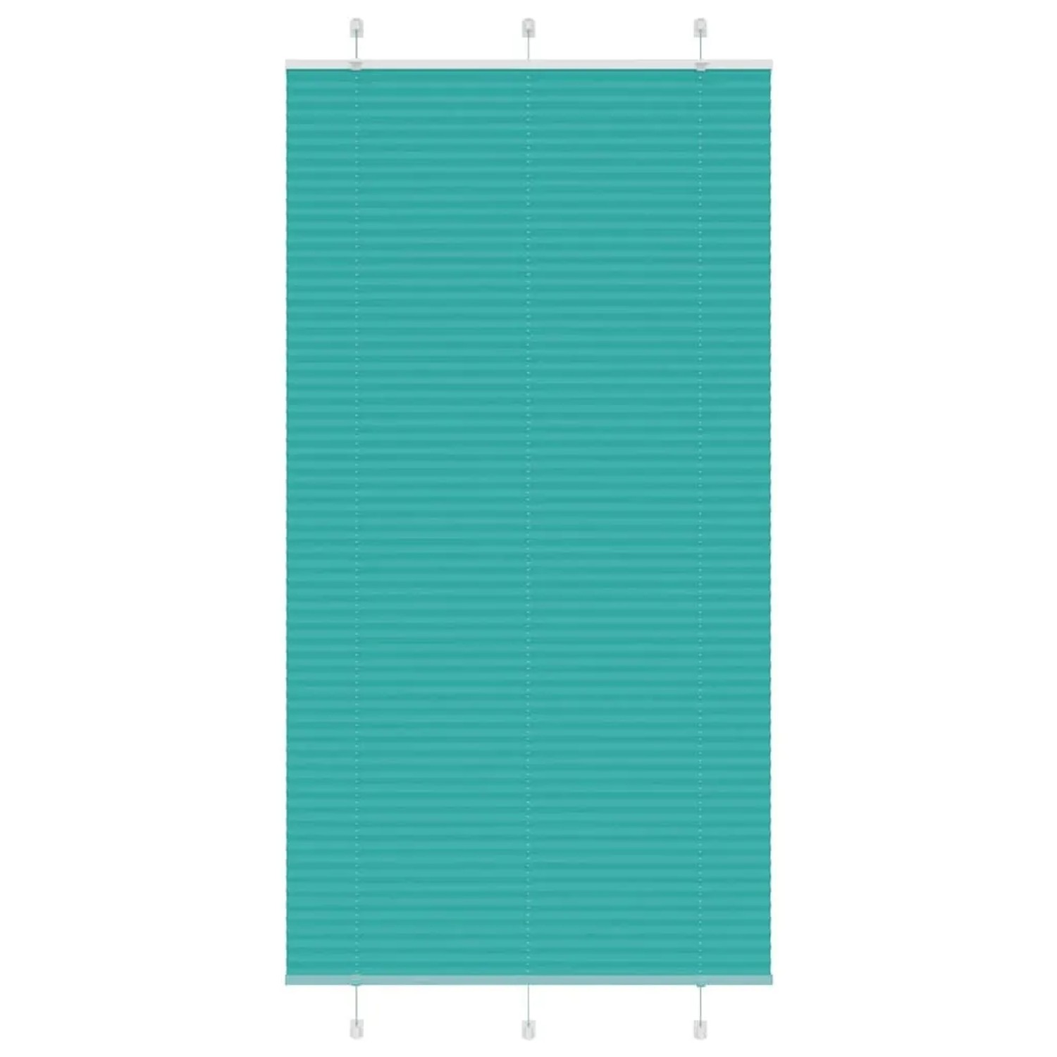 vidaXL Plissee Petrolgrün 110x200 cm Stoffbreite 109,4 cm Polyester 4015417 günstig online kaufen