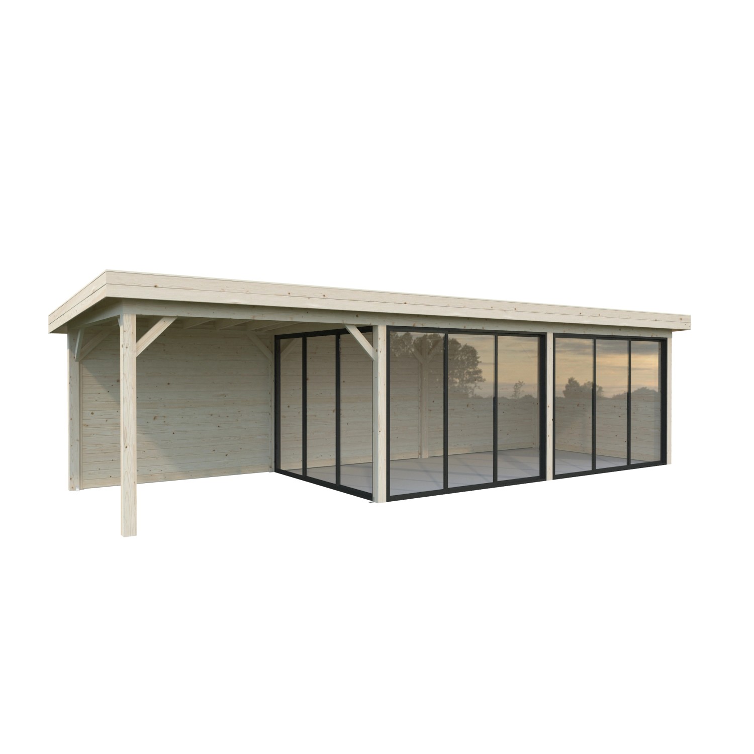 Palmako Pavillon Lenna Set 417 Slide Naturbelassen 876 cm x 300 cm FSC® günstig online kaufen