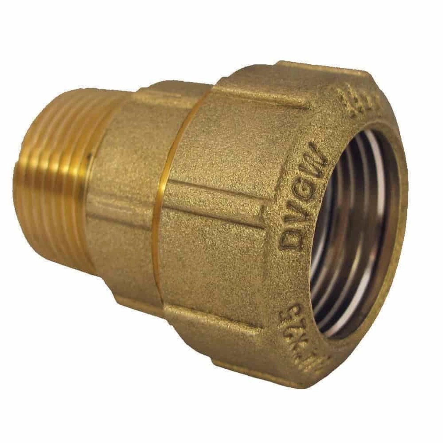 Boni-Shop PE Rohr Verschraubung 40mm  Messing Kupplung AG 1 1/4 Trinkwassergeeignet