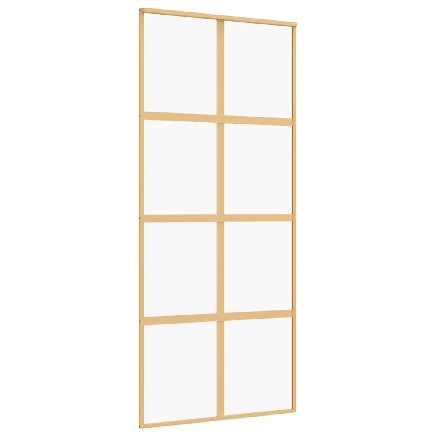 vidaXL Schiebetür Golden 90x205 cm ESG-Klarglas und Aluminium 155185 günstig online kaufen