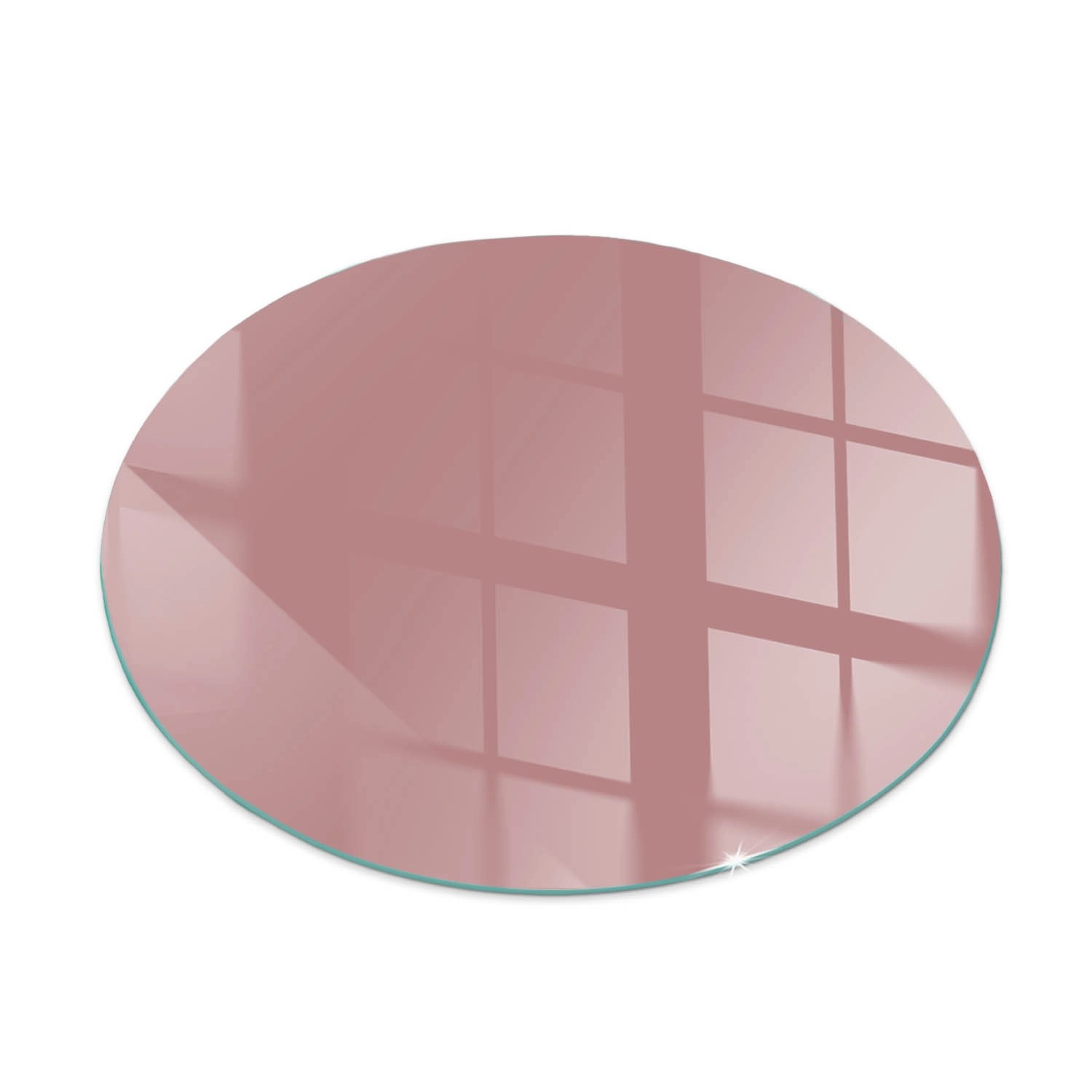 Tulup Glasplatte für Kamin Rosa Glasbodenplatte für Kaminöfen Runden 60x60 günstig online kaufen