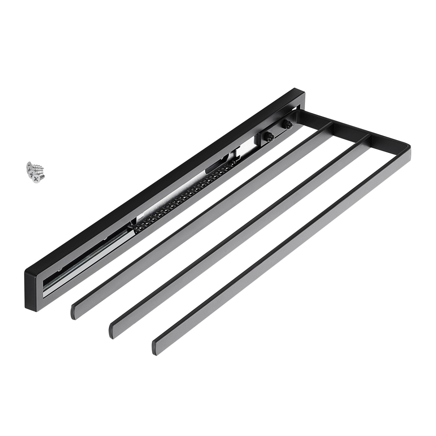 SOTECH Handtuchauszug STYLE 3 Armig Schwarz 415 mm Auszugsweg 300 mm günstig online kaufen
