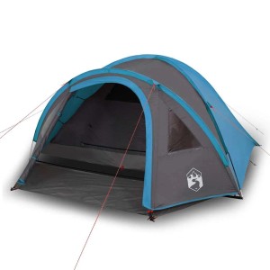 vidaXL Kuppel-Campingzelt 4 Personen Blau Wasserdicht 94350