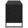 vidaXL TV-Schrank, schwarz, Eichen-Optik, 100cm breit, mit Schublade und Tür.