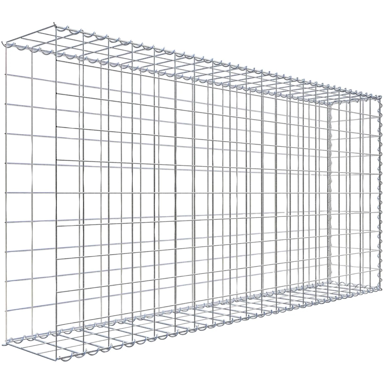 Gabiona Gabione-Anbaukorb Typ 2 100 x 200 x 30 cm Maschenw 10 x 10 cm