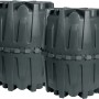 Garantia Herkules Abwasser-Sammelgrube, 3200 l, schwarz, aus zwei Modulen mit Schnellverbindern.