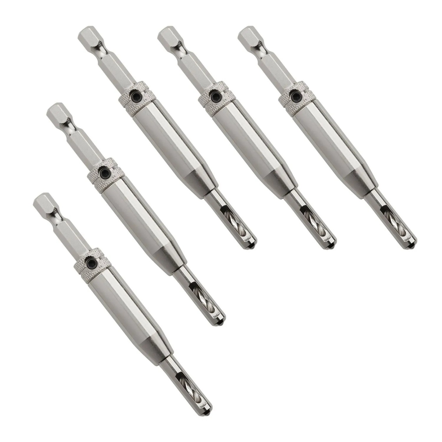 SOTECH 5 Stück Zentrierbohrer Ø2,7 mm HSS4241 mit Sechskantschaft Zum Vorbohren Von Schrauben mit Ø3,5 mm