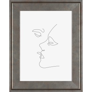 Silberner MDF-Bilderrahmen Venezia, 18x24 cm, mit Papier-Inlay.