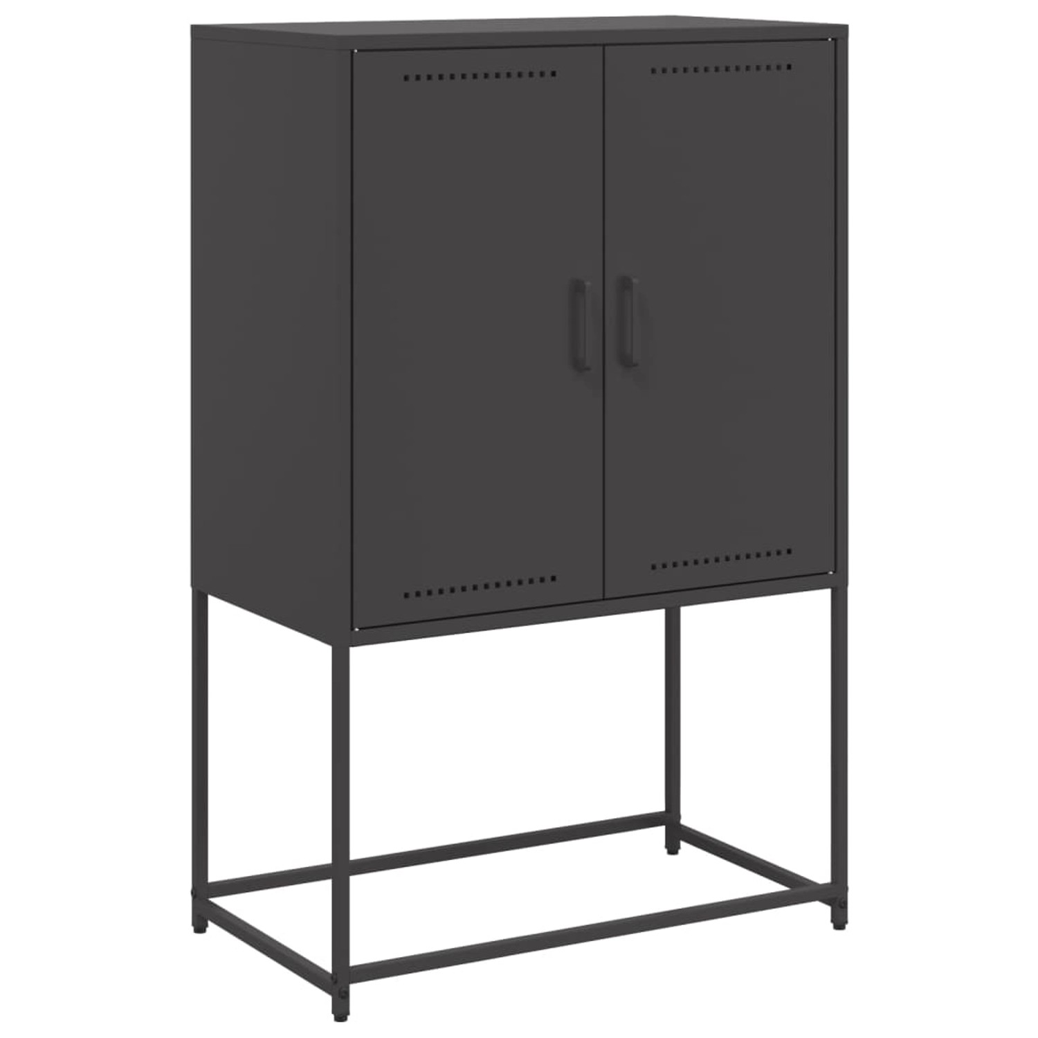 vidaXL Highboard Schwarz 68,5x38,5x107 cm Stahl 846506 günstig online kaufen