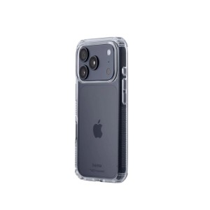 Transparente Hama Handyhülle Extreme Protect für Apple iPhone 17 Pro mit verstärkten Kanten.
