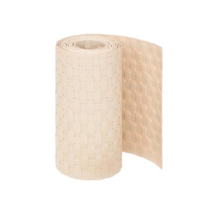 Beiger Jardinion Sichtschutzstreifen (Rolle) für Zaunbau & Sichtschutz, blickdicht.