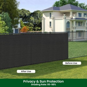 Anthrazitfarbene WOLTU Zaunblende aus HDPE, 1x10 m, für mehr Privatsphäre im Garten.