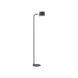 Lindby Stehlampe Kaida 10025809 Modern in Schwarz aus Metall 1-flammig E27 Wohnzimmerleuchte